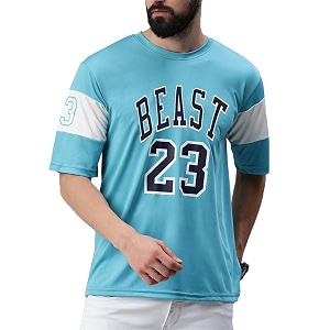 RodZen Polyester Round Neck Half Sleeve Bull