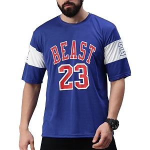 RodZen Polyester Round Neck Half Sleeve Bull