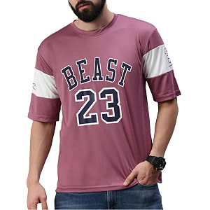 RodZen Polyester Round Neck Half Sleeve Bull