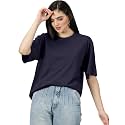 RodZen Women39s Cotton Blend Basic Oversized T-Shirt