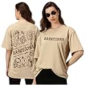 RodZen Women39s Cotton Loose Fit Oversized Printed