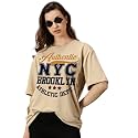 RodZen Women39s Cotton Loose Fit Oversized Printed