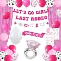 Roetyce Last Rodeo Bachelorette Party Decorations, Pink Bride To Be Sash