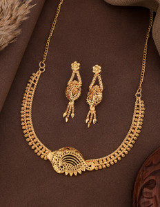 rofarword brass copper gold-plated gold jewel set pack of 1