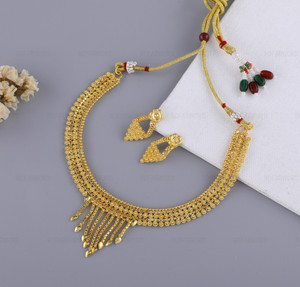 rofarword brass copper gold-plated gold jewel set pack of 1