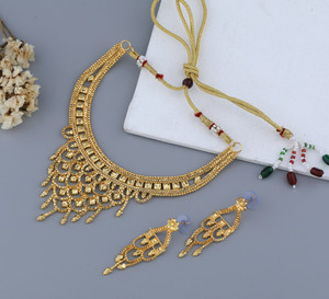 rofarword brass copper gold-plated gold jewel set pack of 1