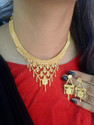ROFARWORD Brass, Copper Gold-plated Gold Jewel Set (Pack of 1)