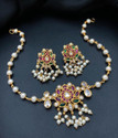 ROFARWORD Brass, Copper Gold-plated Gold Jewel Set (Pack of 1)