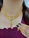 ROFARWORD Brass, Copper Gold-plated Gold Jewel Set (Pack of 1)
