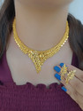 ROFARWORD Brass, Copper Gold-plated Gold Jewel Set (Pack of 1)