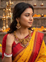 ROFARWORD Brass, Copper Gold-plated Gold Jewellery Set