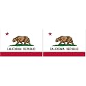 Rogue River Tactical California Sticker CA Republic State Flag Auto Car Decal Bumper Window (3x5) (Pack of 2)