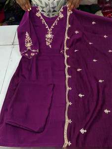 ROHEENI CREATION Embroidered Kurta Trouser Pant