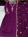 ROHEENI CREATION Embroidered Kurta TrouserPant Dupatta