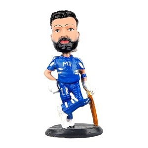 rohit sharma bobblehead- mi jersey blue