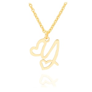 initial heart pendant name necklacemy love initial heart name necklace cursive initial necklace dainty girl gift birthday gift