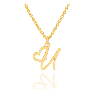 initial heart pendant name necklacemy love initial heart name necklace cursive initial necklace dainty girl gift birthday gift