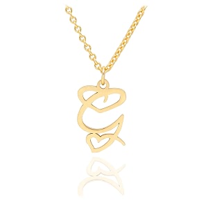 initial heart pendant name necklacemy love initial heart name necklace cursive initial necklace dainty girl gift birthday gift