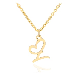 initial heart pendant name necklacemy love initial heart name necklace cursive initial necklace dainty girl gift birthday gift
