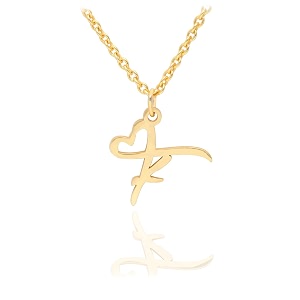initial heart pendant name necklacemy love initial heart name necklace cursive initial necklace dainty girl gift birthday gift