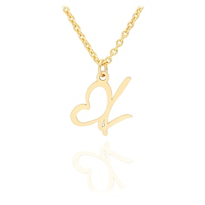 initial heart pendant name necklacemy love initial heart name necklace cursive initial necklace dainty girl gift birthday gift