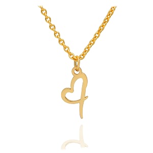 initial heart pendant name necklacemy love initial heart name necklace cursive initial necklace dainty girl gift birthday gift
