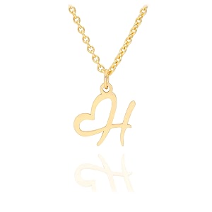initial heart pendant name necklacemy love initial heart name necklace cursive initial necklace dainty girl gift birthday gift