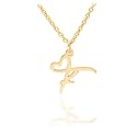 Initial Heart Pendant Name Necklace,My Love Initial Heart Name Necklace, Cursive Initial Necklace, Dainty Girl Gift, Birthday Gift