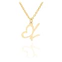 Initial Heart Pendant Name Necklace,My Love Initial Heart Name Necklace, Cursive Initial Necklace, Dainty Girl Gift, Birthday Gift