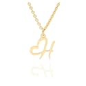 Initial Heart Pendant Name Necklace,My Love Initial Heart Name Necklace, Cursive Initial Necklace, Dainty Girl Gift, Birthday Gift