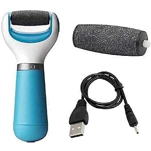 pedi electronic pedicure tool cordless rechargeable callus dead skin remover polishing wand round prdi pink