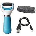 Pedi Electronic Pedicure Tool Cordless Rechargeable Callus Dead Skin Remover Polishing Wand (Round prdi) (Pink)