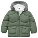 Rokka&amp;Rolla Baby Boys' Sherpa Lined Winter Puffer Jacket with Mini Fur Hood