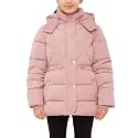 Rokka&Rolla Girls' Water-Resistant Long Winter Puffer Jacket with Faux Fur