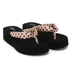 ROKKS Womans Fashionable Mid-Heel Sandals Flip-Flops Regular