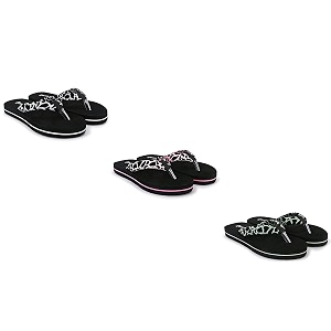 ROKKS Womans Fashionable Mid-Heel Sandals Flip-Flops Regular