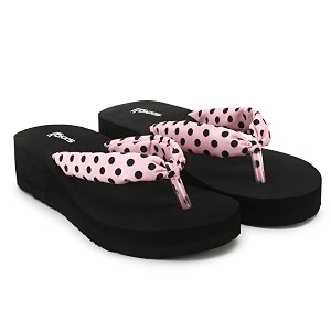 ROKKS Womans Fashionable Mid-Heel Sandals Flip-Flops Regular