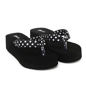 ROKKS Womans Fashionable Mid-Heel Sandals Flip-Flops Regular