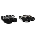 ROKKS Woman39s Fashionable Mid-Heel Sandals Flip-Flops Regular