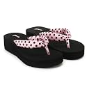 ROKKS Woman39s Fashionable Mid-Heel Sandals Flip-Flops Regular