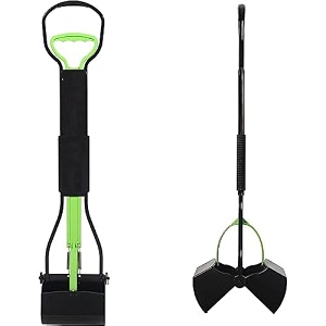 rokoo pooper scooper for large small dogs folding dog poop scooper durable spring and premium materialseasy to use for grass dirt gravel pick up shovel small