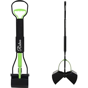 rokoo pooper scooper for large small dogs folding dog poop scooper durable spring and premium materialseasy to use for grass dirt gravel pick up shovel large