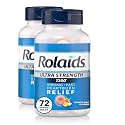 Rolaids Ultra Strength Antacid Chewable Tablets, Assorted Fruit, 72-Count (Pack of 2)