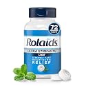 Rolaids Ultra Strength Antacid Chewable Tablets, Mint, 72-Count