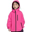 Rolanko Girls Rain Jacket Lightweight Waterproof Hooded Kids Raincoat 6-16