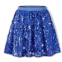 Rolanko Girls Sequin Skirt with Shorts, Sparkly Skort Elastic Waist 5-12Y
