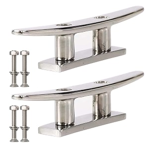 boat cleat stainless steel open base dock cleat marine deck cleat 2 pack