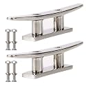 Boat Cleat Stainless Steel Open Base Dock Cleat Marine Deck Cleat 2 Pack