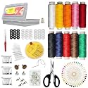 ROLDANBAZAAR 250 PCS Sui Dhaga Accessories Set | Hand Sewing Kit With 250 Accessories, Threads, Scissors, Pins, Needles, Thread Box | Travel Kit