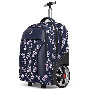 Rolling Backpack Waterproof Backpack with Wheels for